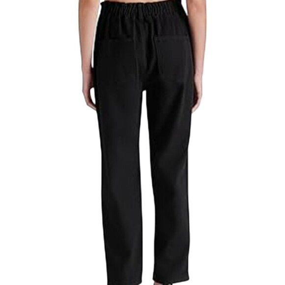 Steve Madden Sirena Black Denim Paperbag Waist Jeans Size M - Picture 4 of 9
